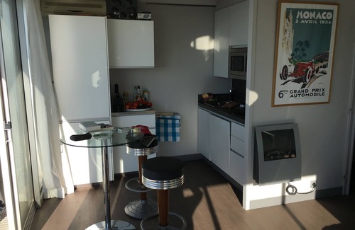Cap d'Ail Apartment | Exceptional view, standing terrace overlooking the Merc bathing beaches 5m Monac