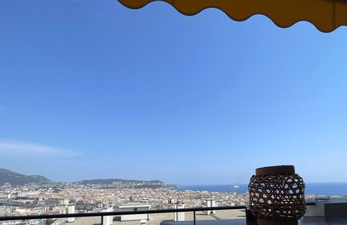 Le Piol Apartment | Exceptionnelle vue mer et Nice, Appart 2 Chambres Standing, Terrasses, Garage