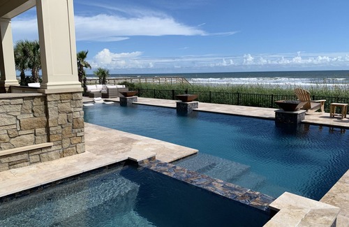 Ponte Vedra Beach House | EXCLUSIVE ONE OF A KIND OCEAN FRONT BEACH HOUSE POOL AND SPA