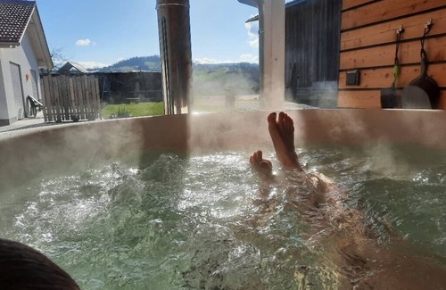 Roehrnbach Apartment | Exclusively furnished holiday home - with bathtub and walk-in experience shower