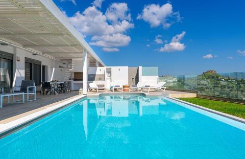 Vlicha Villa | Executive Rhodes Villa Villa Nissos Stunning Sea Views 3 Bedrooms Lindos