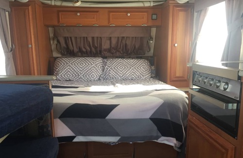 Exmouth House | Exmouth Explorer Caravan Hire. Please book your site before booking the van