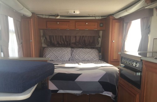 Exmouth House | Exmouth Explorer Caravan Hire. Please book your site before booking the van