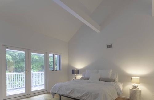 Amagansett North House | Expansive Deck and Pool Area, Outdoor Dining and Sitting Area, Generous...