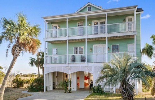 Beachwalk House | Expansive Marsh and Water View