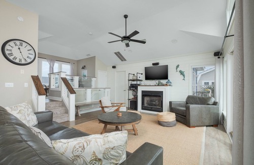 Ocean Sands House | Experience luxury at 1861 - Into the Mystic, a spacious 6-bedroom oceanfront home in Corolla, NC.