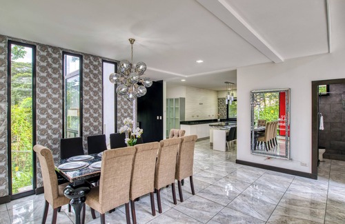 Escazu House | Exquisite 7-Bedroom Mansion in Escazú featuring Heated Pool, Jacuzzi, & Full AC.