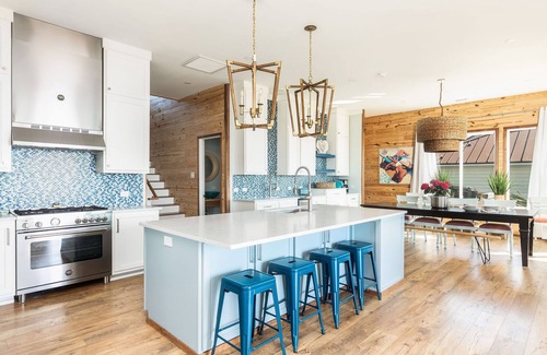 Folly Beach House | Exquisite Oceanfront Oasis: Immerse in Luxury with Pool & Putting Green at this