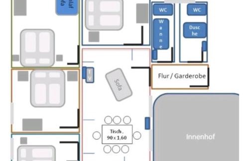 Daberstedt Apartment | Für Gruppen und Familien - große Ferienwohnung Nähe Stadtpark, 4 Schlafzimmer, 2 Bäder, Terrasse, Parkplatz