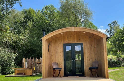 Cullompton House | Fairwater Lodges - Shepherd Hut Holiday, dog friendly with hot tub