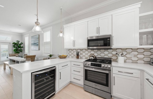 San Juan House | Fall Getaways Available! Gulf Views! Private Pool! Steps from the Beach! 7 Adult Bikes!