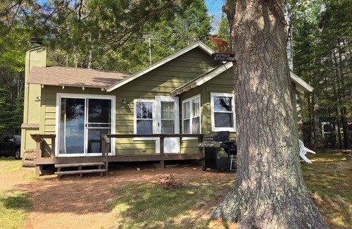 St Germain Cabin | Family and pet friendly, waterfront cabin on Lost Lake, with private dock