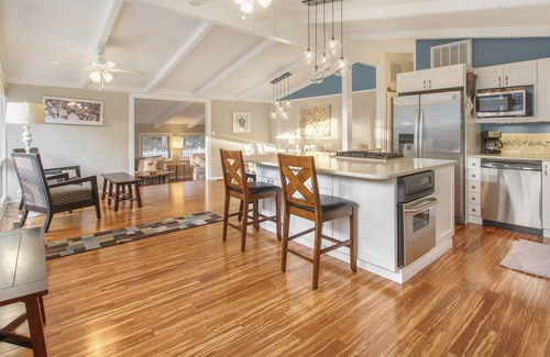 Grand Beach House | Family-Friendly Home with Fast WiFi, Hot Tub, Firepit, Grill, & Enclosed Yard