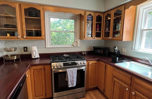 Muncie House | Family-friendly home, beautiful fenced-in yard, short walk to Ball State Campus