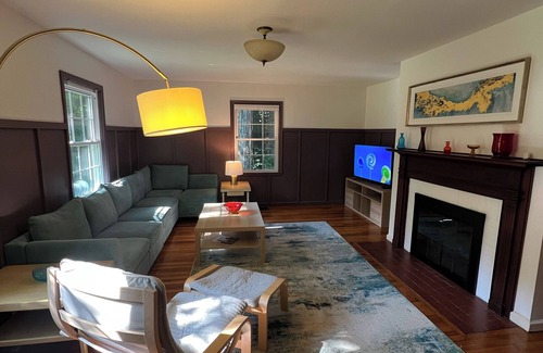 Muncie House | Family-friendly home, beautiful fenced-in yard, short walk to Ball State Campus
