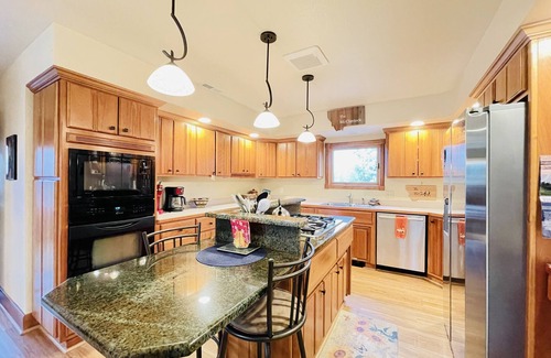 Red Lodge Ski Chalet | Family friendly home south of town, minutes from Ski Hill, WIFI and Hot Tub