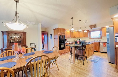 Red Lodge Ski Chalet | Family friendly home south of town, minutes from Ski Hill, WIFI and Hot Tub