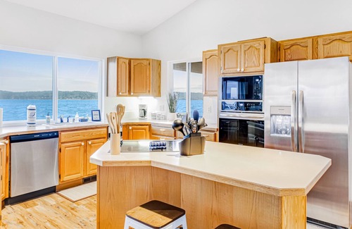 Rollingbay House | Family-friendly, waterfront getaway with firepit, furnished deck, large yard