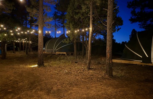 McIntosh Cabin | Family Glamping Tent at Manzano Mountain Retreat