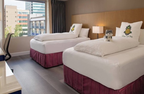 Downtown Portland Hotel | Family Haven at Staypineapple Rose, Two Doubles, Ideal Downtown Stay | 2 Rooms