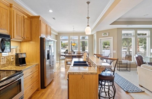 Sunrise Beach House | Family Lakefront Home with Large Private Dock with Boat Slip