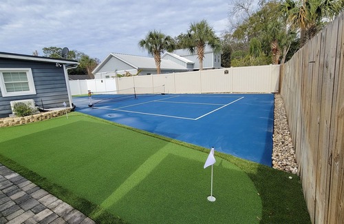 Jacksonville Beach House | Family Oasis | Pickleball + Heated Pool & Spa