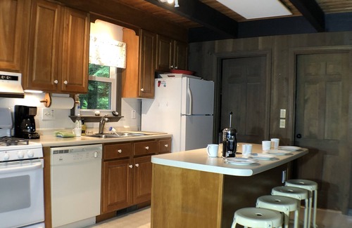 Madison Ski Chalet | Family/pet friendly non-smoking chalet with private dock and waterfront.