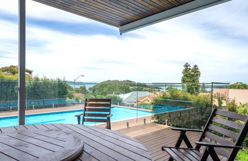 Corlette House | Family Retreat with Pool & Ocean Views