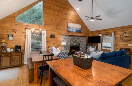 Ellijay Cabin | Family Vacay in the MTN's with Hot Tub, Fire pit, Pools & Dog Friendly w/Games