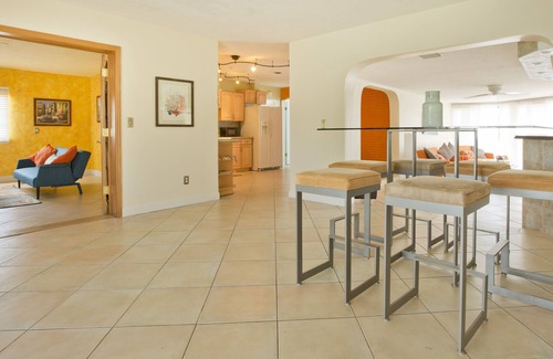 Garden Isles House | Family Waterfront Retreat – Private Pool, Hot Tub, Walk to Beach!