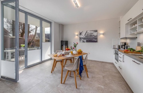 Ostseebad Prerow Apartment | Fantastic vacation apartment with sauna and fireplace built in 2019 in the Baltic Sea spa resort of Prer