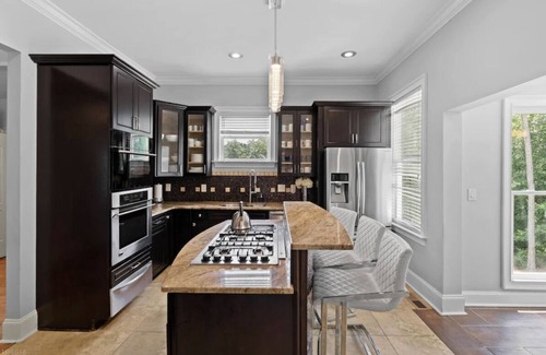 Church Street House | Fayetteville Oasis Mansion With Pool and Basketball Court Near Atlanta Airport!