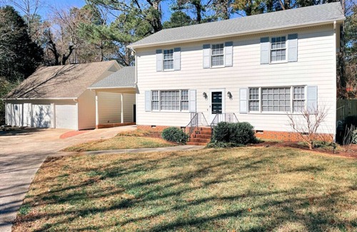 North Raleigh House | Fenced-In 4 BR <2mi North Hills, Garage/Storage