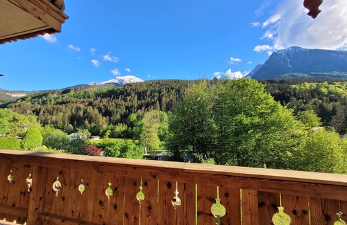Ramsau Apartment | Ferienwohnung Steinberg, 1-2 Personen, 37 qm, Balkon mit Bergblick, W-lan, Wohn-schlafraum