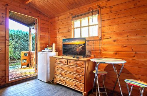 Zinnowitz Ski Chalet | Ferienholzhaus Sternchen mit Terrasse