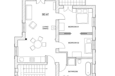 Kienwerder Apartment | Ferienwohnung 2OG am Waldfriedhof