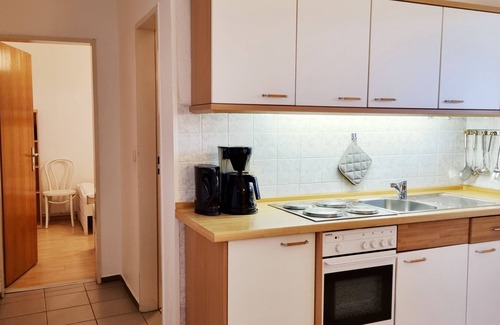 Kalifornien Apartment | Ferienwohnung "achtern Diek 2" 1. Reihe an der Ostseeküste, Hundefreundlich