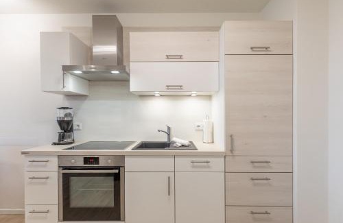 Norderhafen Apartment | Ferienwohnung "Halligstork" direkt am Nordseedeich mit Blick auf den See