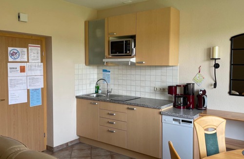 Stakendorf Apartment | Ferienwohnung in Stakendorf mit Panoramablick auf die Felder, Wohnung 1
