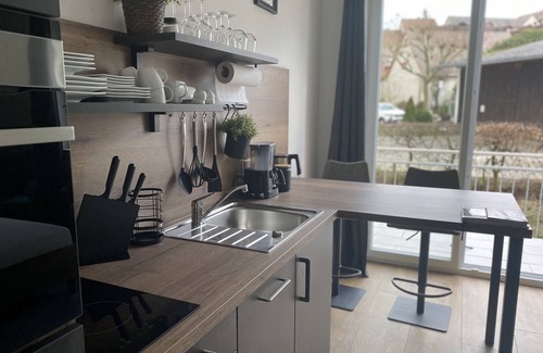 Markelsheim Apartment | Ferienwohnung "yvonne" mit Balkon