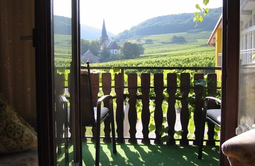 Schweigen-Rechtenbach Apartment | Fewo-balkon - Ferienwohnung Weingut Cuntz Sonnenhof