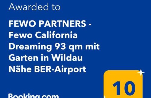 Wildau Apartment | FEWO PARTNERS - Fewo California Dreaming 93 qm mit Garten in Wildau Nähe BER-Airport