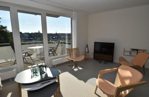 Flensburg Apartment | fewo1846 - FoerdeView - luxuriöse Wohnung mit 2 Schlafzimmern und Balkon mit Hafenblick