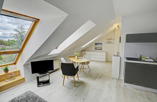 Wassersleben Apartment | fewo1846 Strandresidenz Wassersleben - Strandmuschel - sonniges Studioapartment im Dachgeschoss