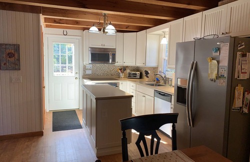 Bridgton Cottage | Find your Happy Place, Highland Lake, Bridgton. Dock, fire pit, lakeside deck!n