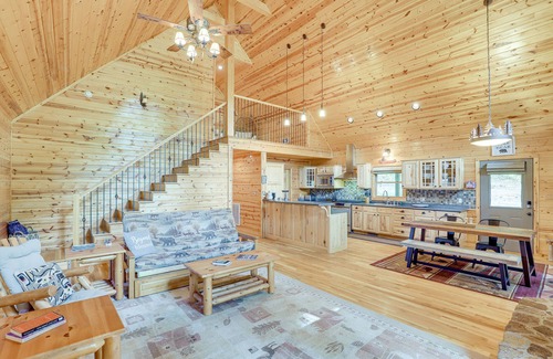 Burnsville Cabin | Fire Pit & Views: Picturesque Cabin in Burnsville!