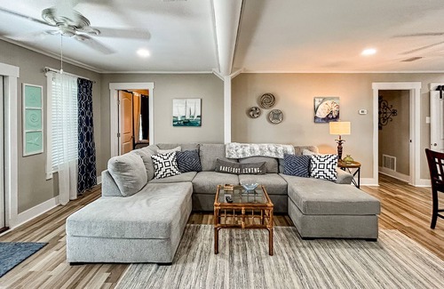 Fort Morgan Pines House | Fisherman friendly home w/ private pool, deck, patio, kitchen, kitchenette, W/D