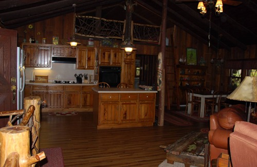 Hayesville House | Fisherman's Retreat Adirondack Chalet Log/4 Bdm/Pool Table/Partial accessibility