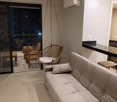 Santa Helena Apartment | Flat com piscina, academia e vista para o mar
