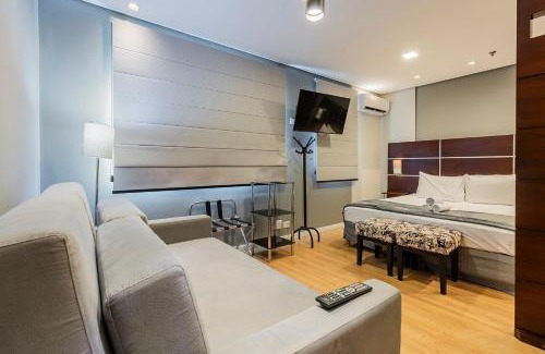 Chacara Santo Antonio Apartment | Flat king size, consulado, garagem + A/C | em 6x